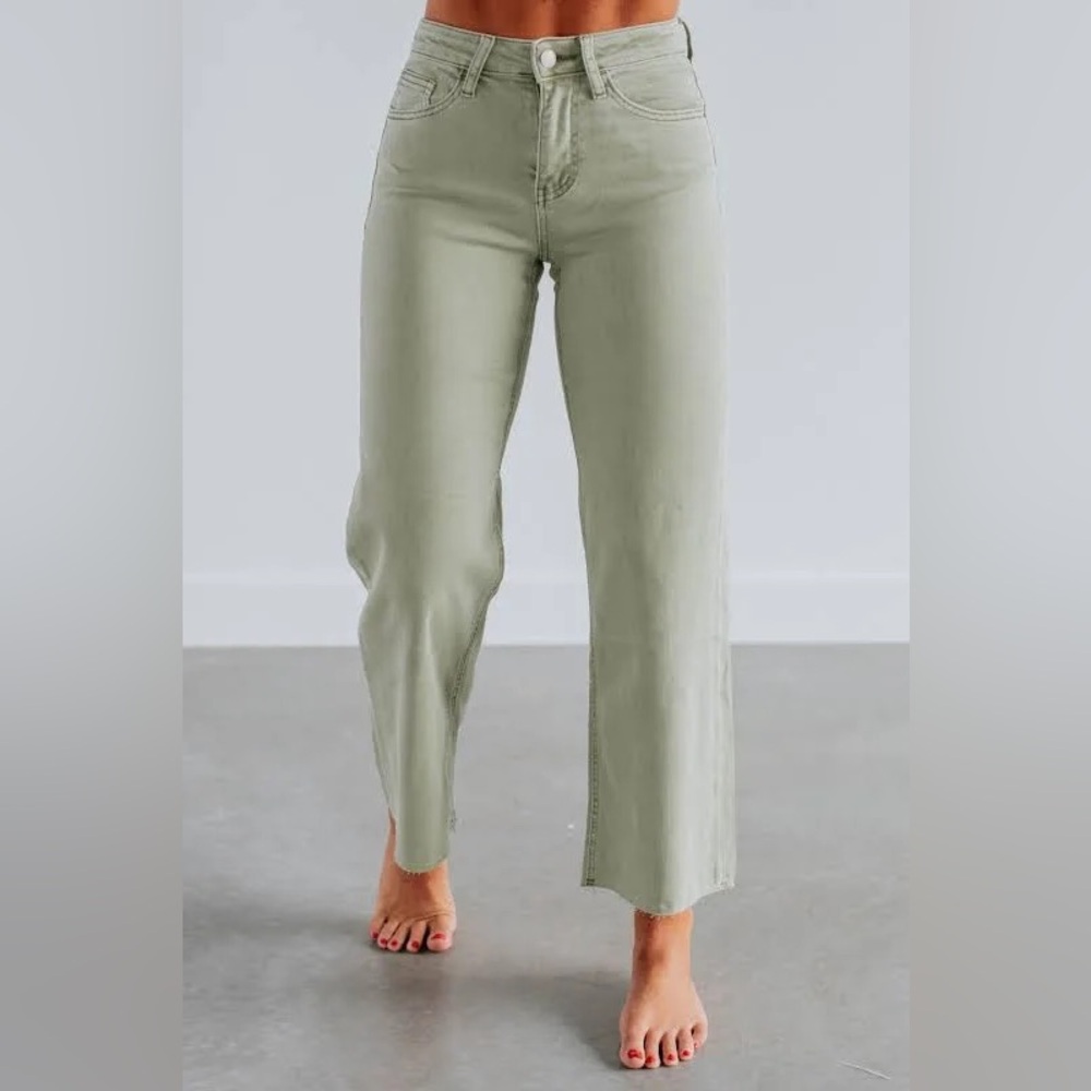 Vervet Green Olivia Denim Pants